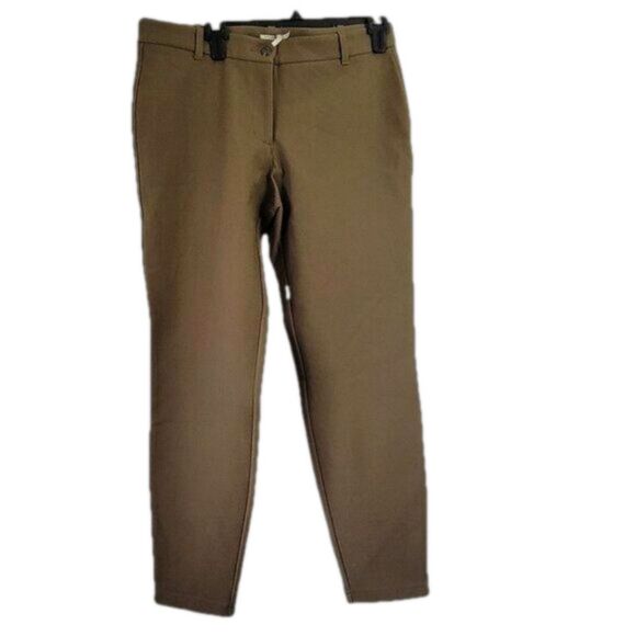 NEW Leon Max Studio Size 10 Pants Career Dressy Limited Ed. Lined dark tan NWT - Picture 2 of 10